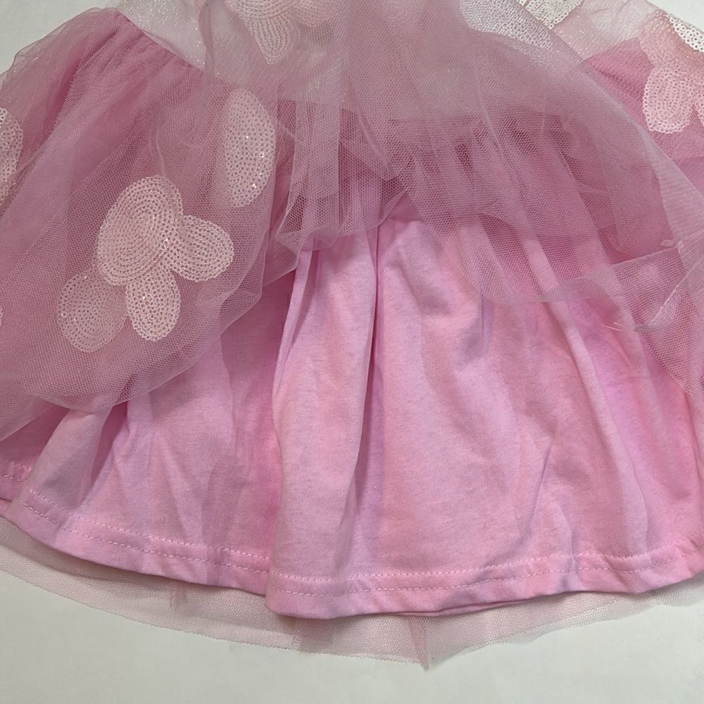 Sweet Wink Girls Pink Bunny Tutu Skirt size 4-6 sequins sparkle Easter novelty - Picture 3 of 7